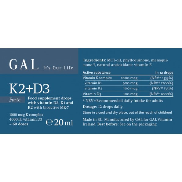 K2+D3 Vitamin Drops