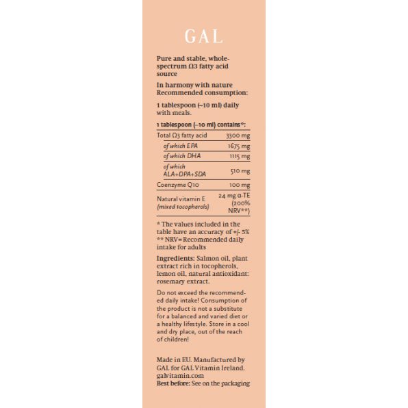 Salmon Oil - Q10, Omega3 and Vitamin E